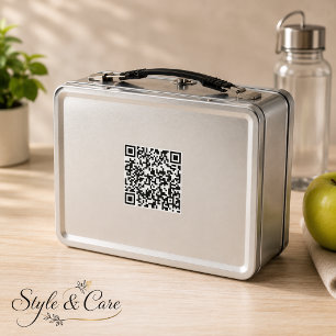 Personalized Lunchbox with Scannable QR Code