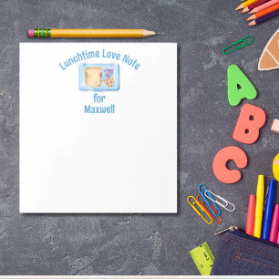 Personalized Lunchtime Love note back to school