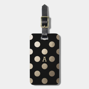 Personalized   Luxe Dots Luggage Tag