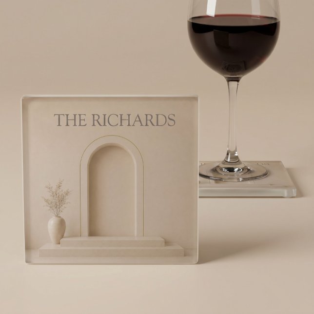 Personalized Luxury Architectural Glass Coaster (Creator Uploaded)
