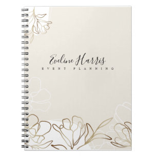 Personalized Luxury Branding Floral Notebook