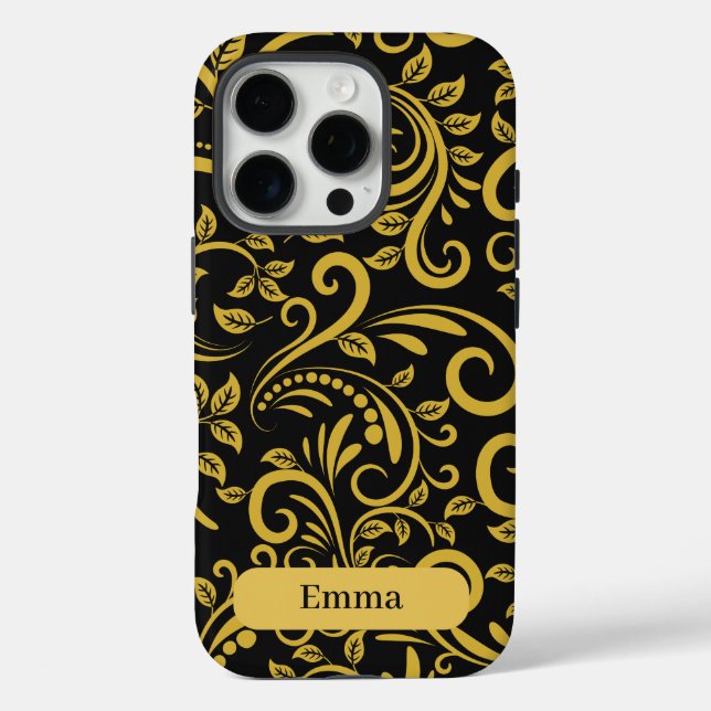 Personalized Luxury Floral Phone Case (Back)