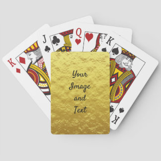 Personalized luxury golden foil playing cards