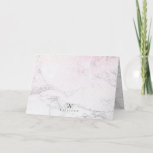 Personalized Luxury Marble Holiday Card
