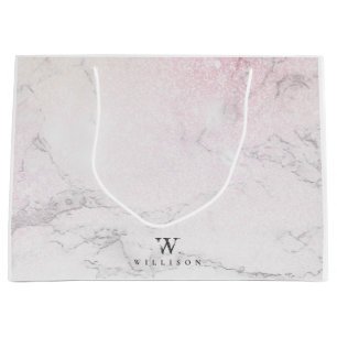 Personalized Luxury Marble Large Gift Bag