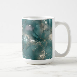 Personalized Luxury Marble Pattern Custom Name  Coffee Mug