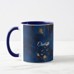 Personalized Luxury Marble Pattern Custom Name Mug