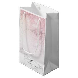 Personalized Luxury Marble Small Gift Bag