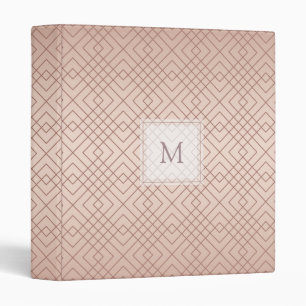 Personalized Luxury pattern Rose Gold Binder