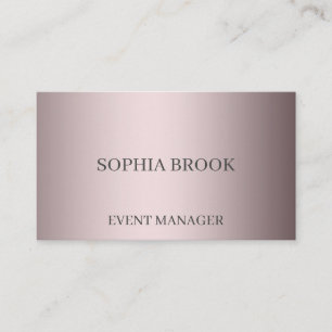 Personalized luxury silver metallic foil business card