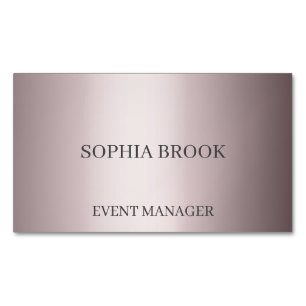 Personalized luxury silver metallic foil 	Magnetic business card