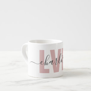 Personalized LVN Licensed Vocational Nurse Chic Espresso Cup