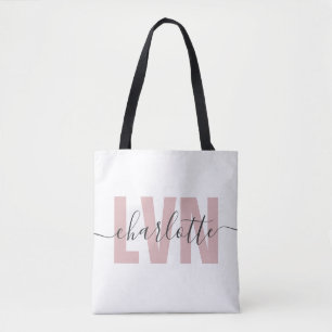 Personalized LVN Licensed Vocational Nurse Chic Tote Bag