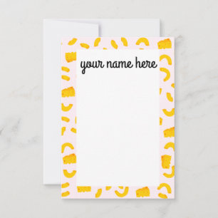 Personalized Mac and Cheese Notecards