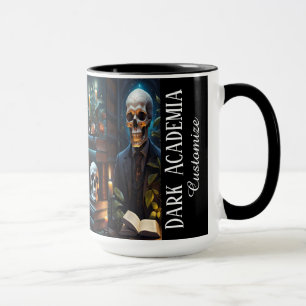 Personalized Macabre Library Dark Academia Mug