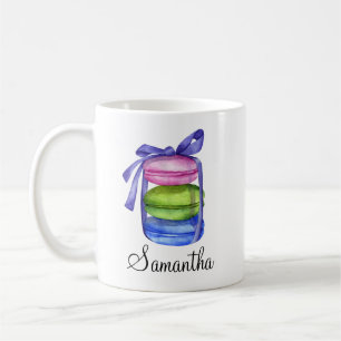 Personalized Macaron Colourful Watercolor Mug