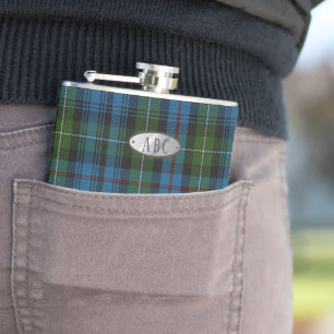 Personalized MacKenzie Tartan Mens Flask Him