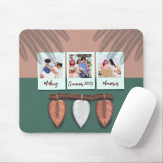 Personalized Macrame Feather Boho  Mousepad