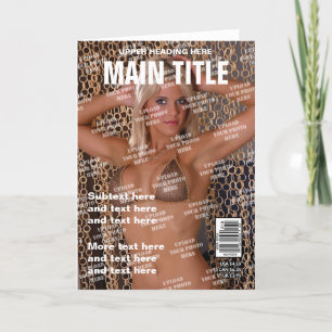 Personalized Magazine Cover Card