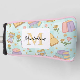 Personalized Magic Books Girly Mint Green School Golf Head Cover