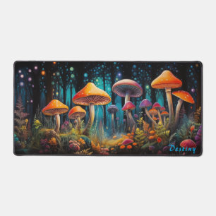 Personalized Magic Mushroom Forest Desk Mat