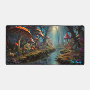 Personalized Magic Mushroom Forest Desk Mat