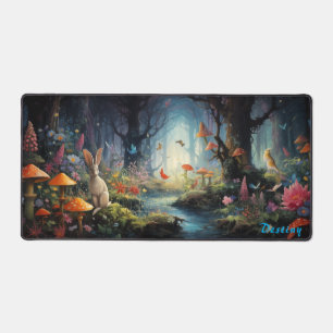 Personalized Magic Mushroom Forest Desk Mat