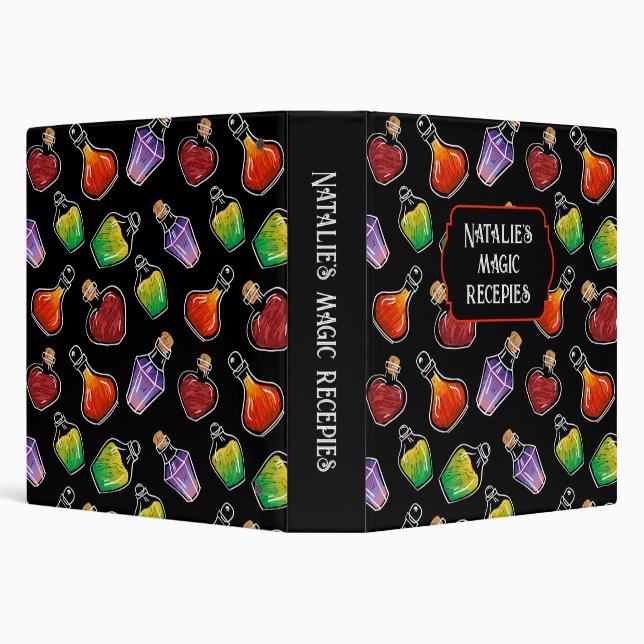 Personalized Magic Recipe Potion Binder  (Background)