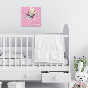 Personalized Magical Angel Fairy Clock for Girls