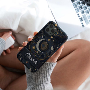 Personalized Magical Celestial Moon And Stars iPhone 12 Case