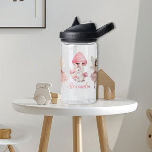 Personalized Magical Fairy Floral Garden Pixie Water Bottle