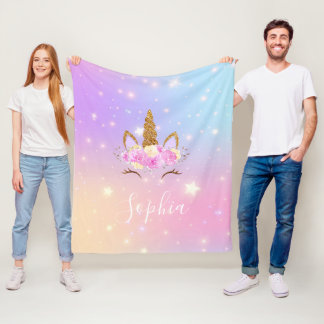 Personalized Magical Unicorn Blanket for Girls