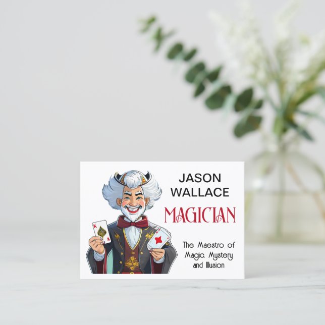 Personalized Magician's Business Card (Standing Front)