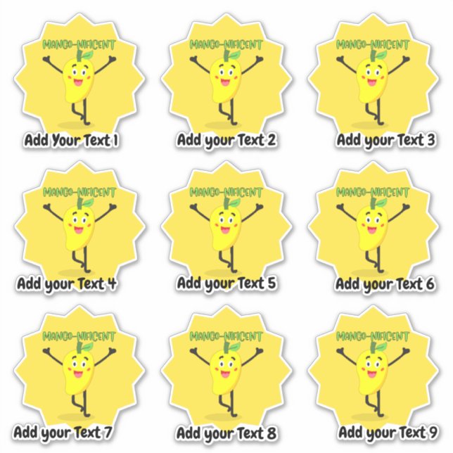 Personalized Magnificent Teacher Reward Sticker (Front)