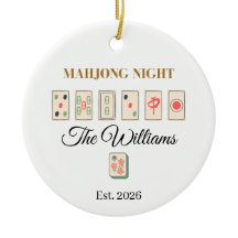Personalized Mahjong Christmas