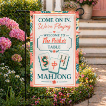 Personalized Mahjong Garden Welcome Design