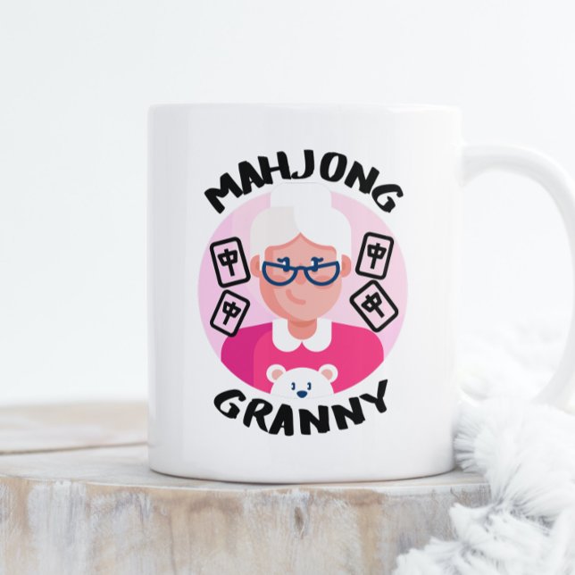 Personalized mahjong granny coffee mug (Creator Uploaded)