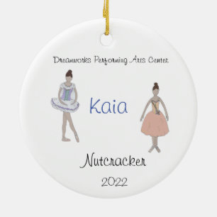 Personalized Maid/Flower/Marzipan Nutcracker Ceramic Ornament
