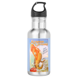 Personalized maid of honor oyster mermaid  532 ml water bottle