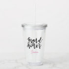 Personalized Maid of Honour Acrylic Tumbler