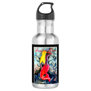 Personalized maid of honour blonde mermaid 532 ml water bottle