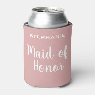 Personalized Maid Of Honour Bridal Party Can Cooler