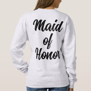 Personalized Maid of Honour Gift Bridesmaid Custom Sweatshirt