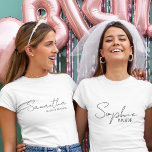 Personalized Maid Of Honour Gift Ideas T-Shirt<br><div class="desc">Looking for the perfect way to show your Maid of Honour just how much she means to you? Explore our collection of personalized Maid of Honour gifts, exclusively available on Zazzle! Whether she's been your confidante, your supporter, or your right-hand woman throughout your journey to the aisle, these thoughtful gifts...</div>