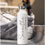 Personalized Maid Of Honour Gift Ideas Water Bottle<br><div class="desc">Looking for the perfect way to show your Maid of Honour just how much she means to you? Explore our collection of personalized Maid of Honour gifts, exclusively available on Zazzle! Whether she's been your confidante, your supporter, or your right-hand woman throughout your journey to the aisle, these thoughtful gifts...</div>