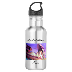 Personalized maid of honour mermaid 532 ml water bottle