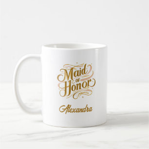 Personalized Maid of Honour Mug Gift - Custom Mug