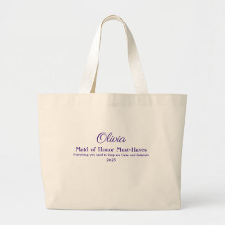 Personalized Maid of Honour Tote Bag