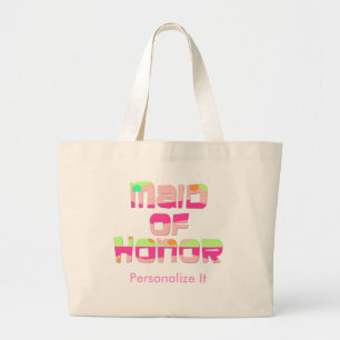 Personalized Maid of Honour Tote Bag