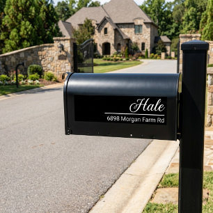 Personalized Mailbox Decal: Last Name & Address Bumper Sticker